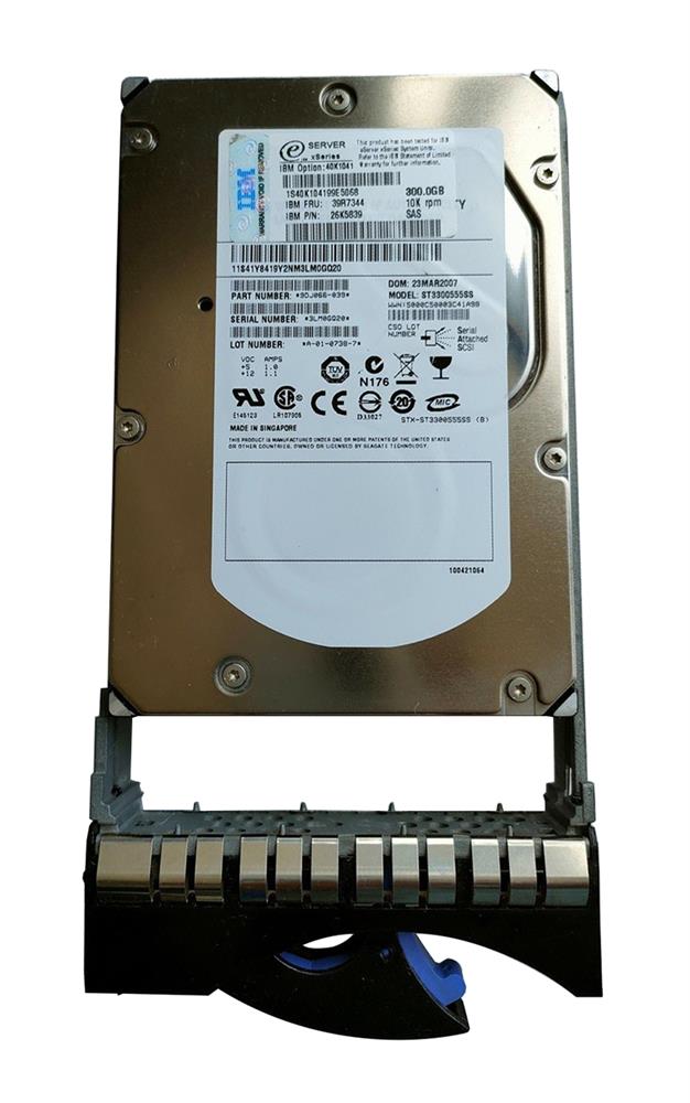 40K1041 IBM 300GB 10000RPM SAS 3Gbps Hot Swap 3.5-inch Internal Hard Drive