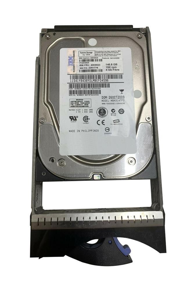 40K6820 IBM 146.8GB 15000RPM Fibre Channel 4Gbps 3.5-inch Internal Hard Drive for TotalStorage DS4700