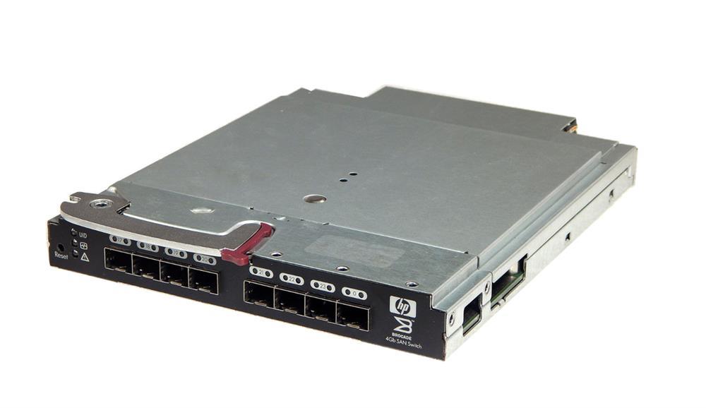 411121-001N HP Brocade 4/24 SAN 24-Ports SFP (16-Internal and 8-External) 4GB Ethernet Fabric Switch for HP BladeSystem C-Class (Refurbished)