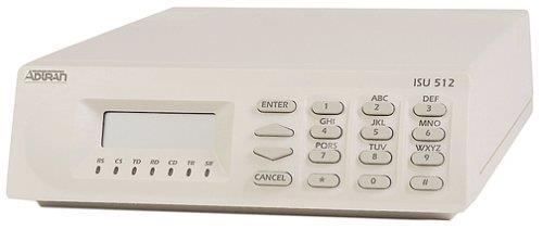4202086L1 Adtran ISU 512 ISDN Inverse Multiplexer 4 x ISDN BRI (U) Network, 1 x DTE, 1 x DTE, 1 x Dial 512Kbps ISDN BRI (Refurbished)
