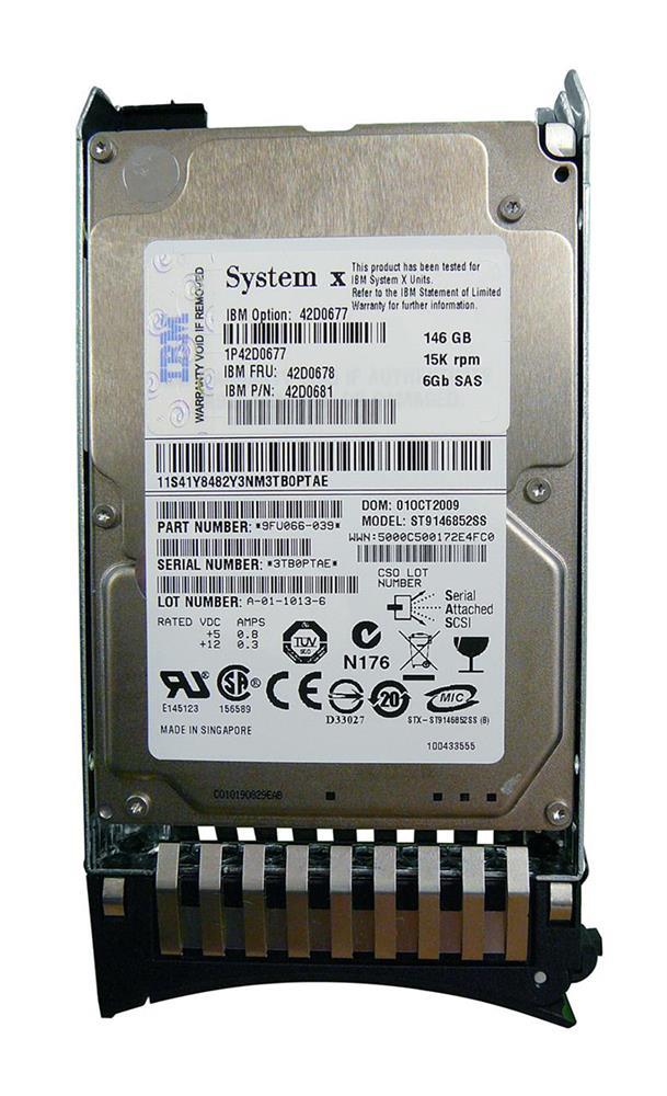 42D0678-SP IBM 146GB 15000RPM SAS 6Gbps 16MB Cache 2.5-inch Internal Hard Drive