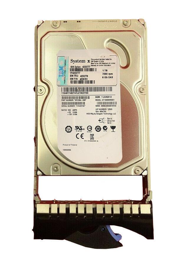 42D0777 IBM 1TB 7200RPM SAS 6Gbps Nearline Hot Swap 16MB Cache 3.5-inch Internal Hard Drive