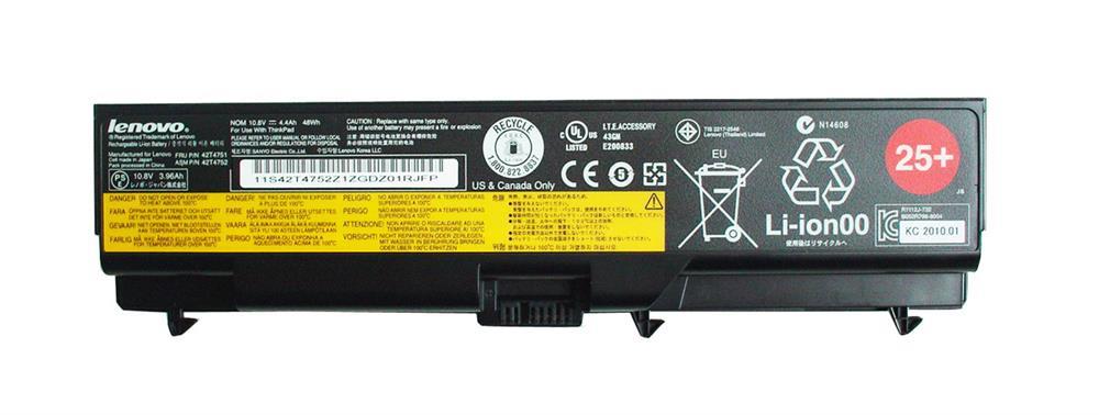 42T4703 IBM Lenovo 4400mAh 6-Cell Li-Ion Battery for ThinkPad T410 T510 Edge 14 (Refurbished)