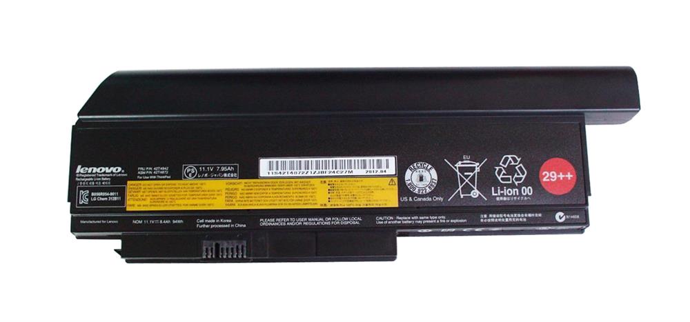 42T4872 IBM Lenovo 9-Cell Hi Capacity Battery 29++ for ThinkPad X220 X220i (Refurbished)