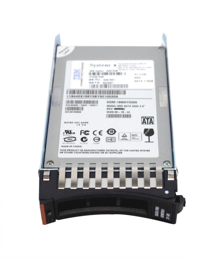 43W7698 IBM 50GB SATA 1.5Gbps Hot Swap 3.5-inch Internal Solid State Drive (SSD)