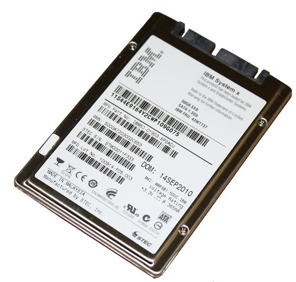 43W7737 IBM 50GB SLC SATA 1.5Gbps 1.8-inch Internal Solid State Drive (SSD)