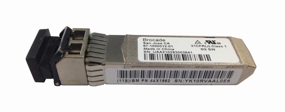 44X1962 IBM 8Gbps 8GBase-SR Multi-mode Fiber 300m 850nm Duplex LC Connector SFP+ Transceiver Module by Brocade