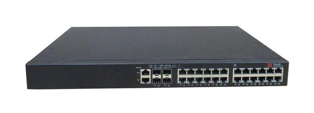 45363-000F Brocade 24-Ports 1Gbps RJ-45 Layer3 Manageable Switch with 4x1GBe SFP for Fastiron Edge X624 (Refurbished)