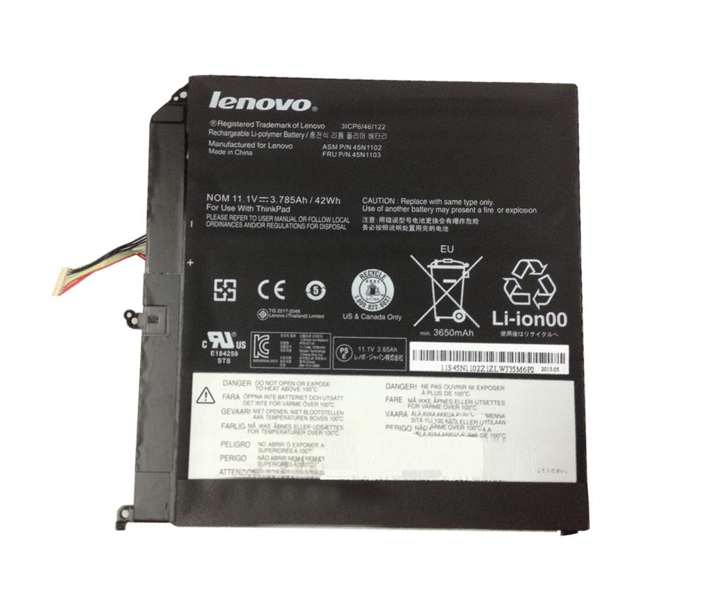 45N1103 IBM Lenovo 3-Cell Simplo Battery for Tablet (Refurbished)