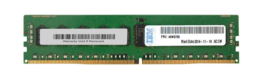 46W0790-02 IBM 8GB PC4-17000 DDR4-2133MHz ECC Registered CL15 288-Pin DIMM 1.2V Single Rank Memory Module