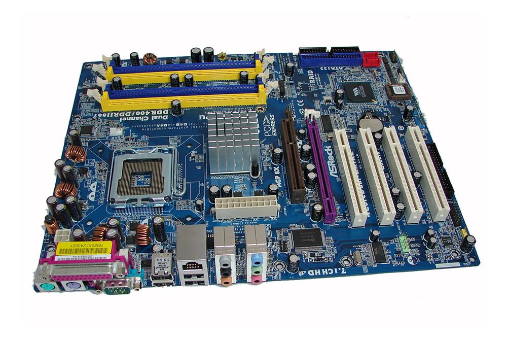 4711140876146 ASRock 4CoreDual-SATA2 R2.0 Socket LGA 775 VIA PT880 Pro + VT8237S Chipset Core 2 Extreme/ Core 2 Quad/ Core 2 Duo/ Pentium XE/ Pentium D/ Pentium Dual-Core Processors Support DDR2 2x DIMM 2x SATA2 3.0Gb/s ATX Motherbooard (Refurbished)

