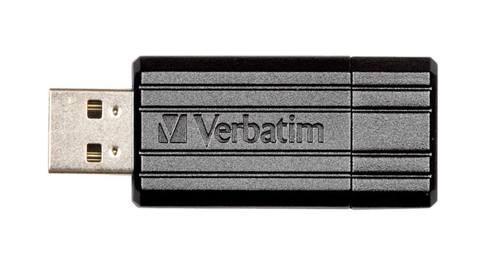 49071-D4 Verbatim PinstrIPe Usb Drive 2.0 128GB Black