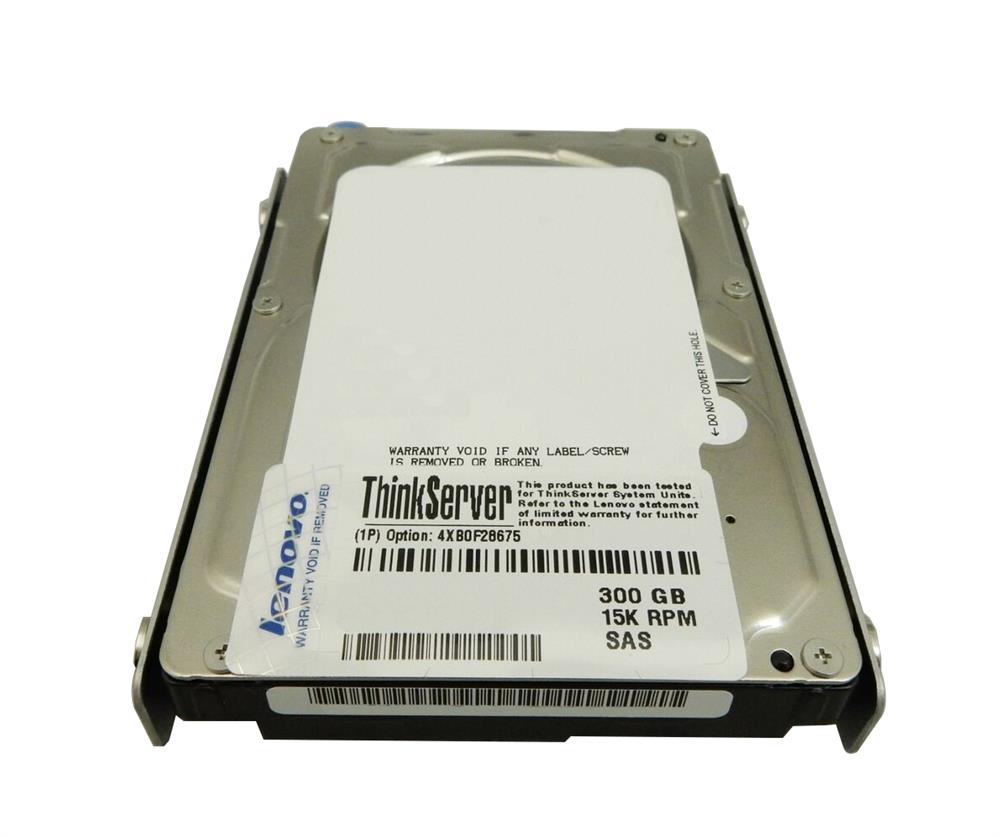 4XB0F28675 Lenovo 300GB 15000RPM SAS 6Gbps 32MB Cache 2.5-inch Internal Hard Drive for ThinkServer RS140