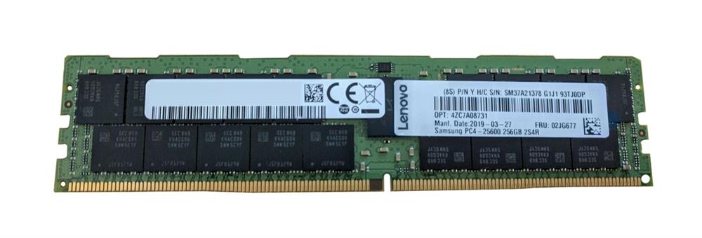 4ZC7A08731 Lenovo 256GB PC4-23400 DDR4-2933MHz Registered ECC CL21 288-Pin DIMM 1.2V Octal Rank Memory Module