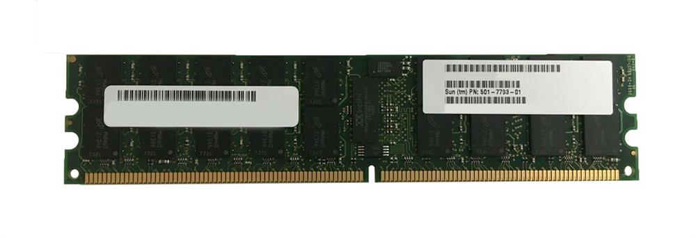 501-7793 Sun 4GB PC2-4200 DDR2-533MHz ECC Registered CL4 240-Pin DIMM Dual Rank Memory Module