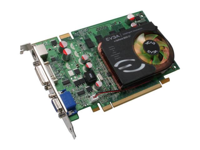 512-P2-N756-LX EVGA E-GeForce 8600 GT 512MB 128-Bit DDR2 PCI Express x16 DVI/ D-Sub/ HDTV/ S-Video/ Composite Out/ SLI Support Video Graphics Card