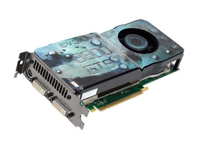 512-P3-N845-A1 EVGA GeForce 8800 GTS 512MB GDDR3 256-bit HDCP Ready SLI Support PCI Express 2.0 x16 Video Graphics Card