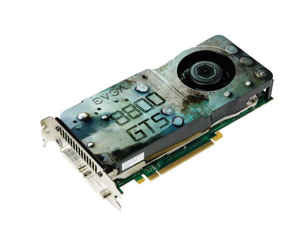 512-P3-N845-KR EVGA GeForce 8800 GTS 512MB GDDR3 256-bit HDCP Ready SLI Support PCI Express 2.0 x16 Video Graphics Card