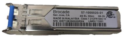 57-1000020-01 Brocade 4Gbps 1000Base-LX/LH Single-mode Fiber 30km 1310nm Duplex LC Connector SFP Transceiver Module