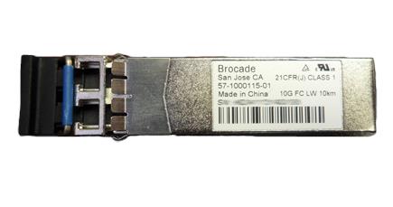 57-1000115-01 Brocade 10Gbps 10GBase-LR Fiber Channel 1310nm 10km SFP+ Transceiver Module