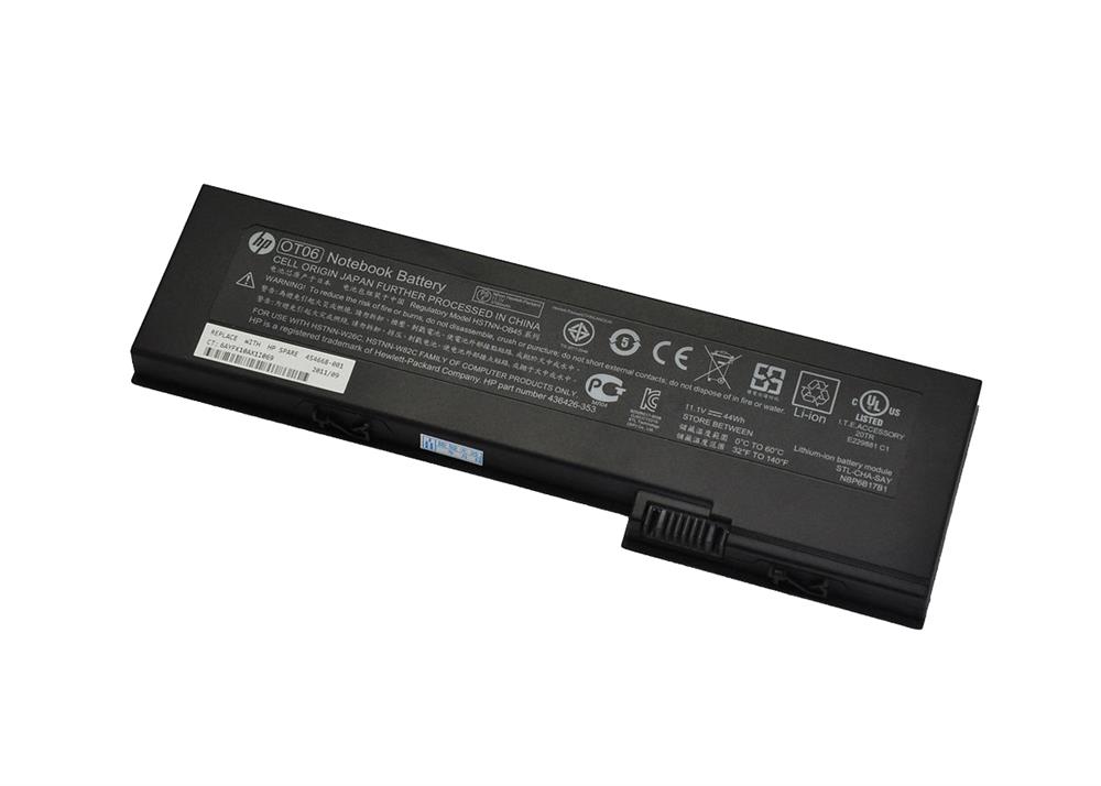 593592-001-06 HP 6-Cells 3600mah 40wh Battery for Elitebook 2740p (Refurbished)