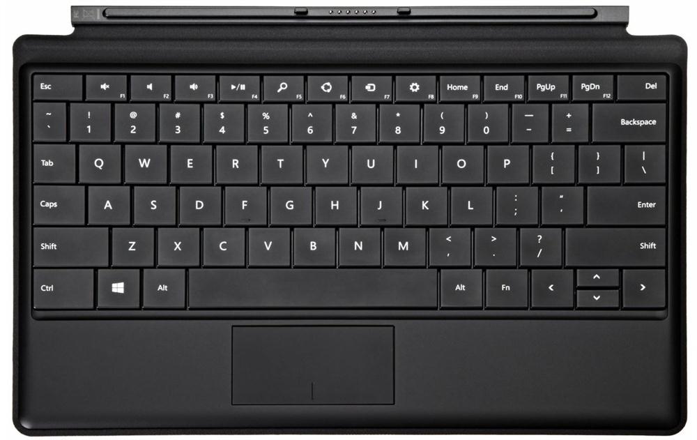 5VX-00006 Microsoft Power Cover for Surface 2, Pro and Pro 2 (Black) (Refurbished)