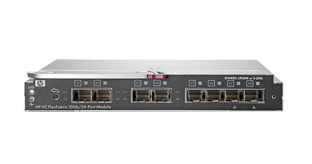 605865-B21 HPE Virtual Connect FlexFabric 16-Ports 10Gbps Gigabit Ethernet Interconnect SAN Switch with 4x 8Gb Fibre Channel SFP+ Ports and 4x 10 Gigabit Ethernet SFP+ Ports (Refurbished)