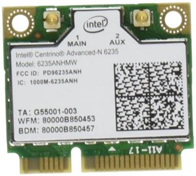 6235AN-HMWWB Intel Centrino Advanced-N 6235 802.11a/g/n Mini PCI Adapter