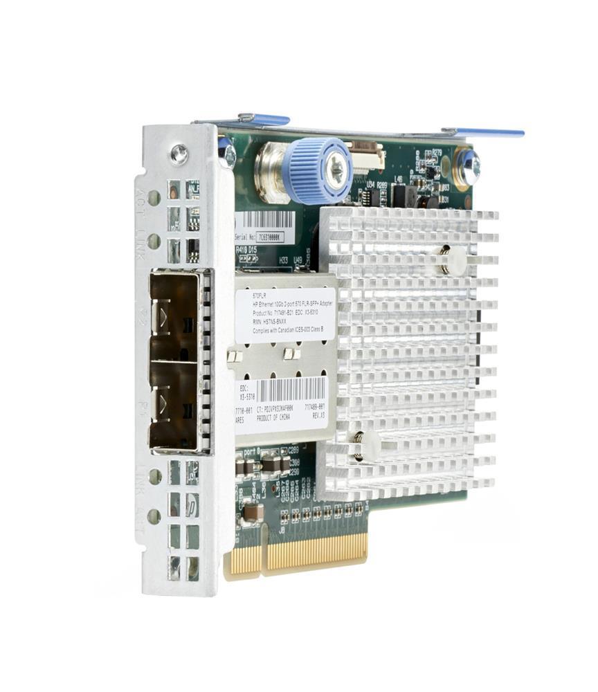 629142RB21 HP FlexFabric Dual-Ports SFP+ 10Gbps Gigabit Ethernet PCI Express 2.0 x8 Network Adapter