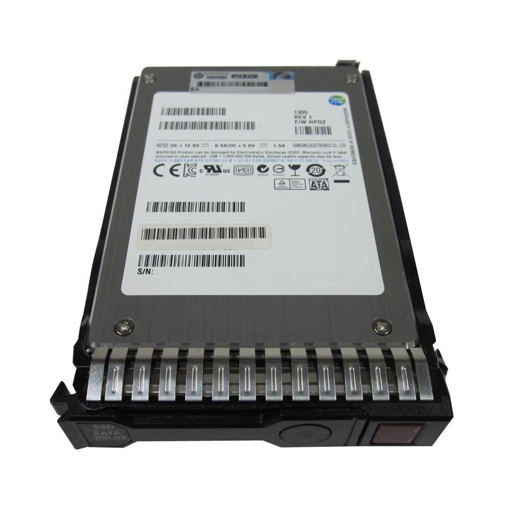 636601-B21 HP 200GB MLC SATA 3Gbps 2.5-inch Internal Solid State Drive (SSD)