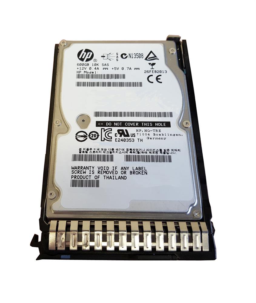 652583-B21 HP 600GB 10000RPM SAS 6Gbps Dual Port Hot Swap 2.5-inch Internal Hard Drive with Smart Carrier