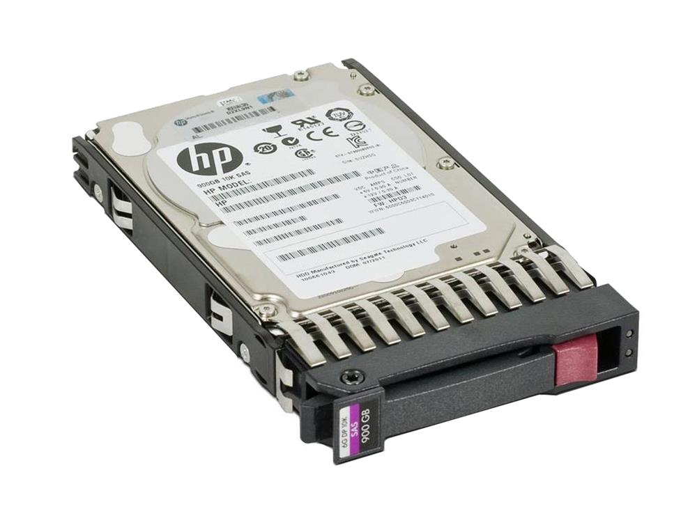 652589-S21-A1 HP 900GB 10000RPM SAS 6Gbps Dual Port Hot Swap 2.5-inch Internal Hard Drive with Smart Carrier