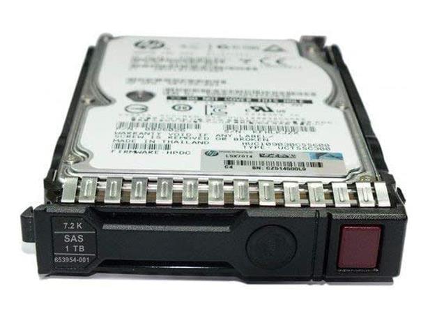 653954-001 HP 1TB 7200RPM SAS 6Gbps Dual Port Hot Swap 2.5-inch Internal Hard Drive with Smart Carrier