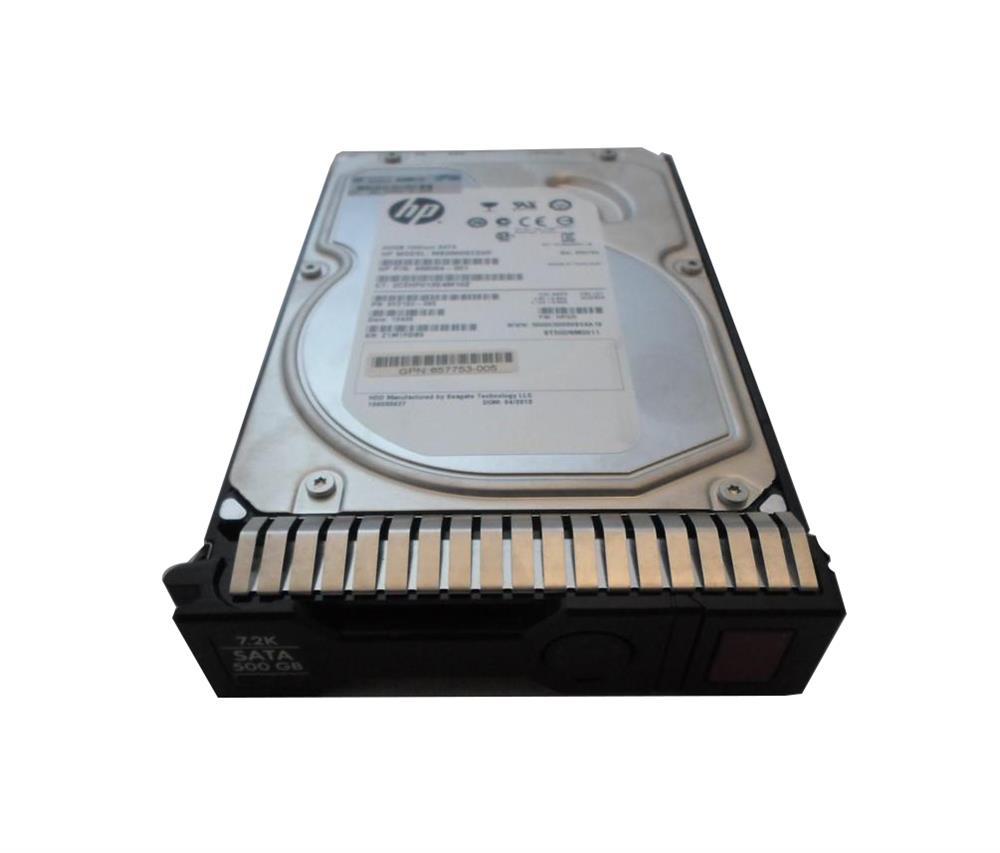 658071-B21-A1 HP 500GB 7200RPM SATA 6Gbps Midline Hot Swap 3.5-inch Internal Hard Drive with Smart Carrier