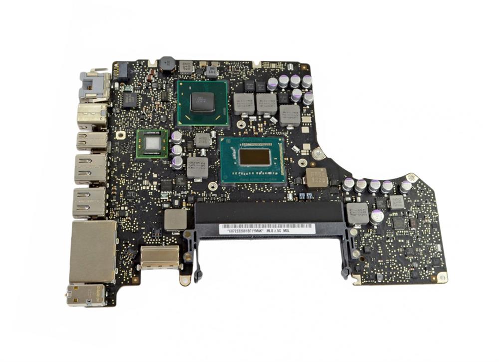 661-6588 Apple System Board (Motherboard) 2.50GHz With Intel Core i5 Processor For MacBook Pro (13-inch Mid 2012) (Refurbished)