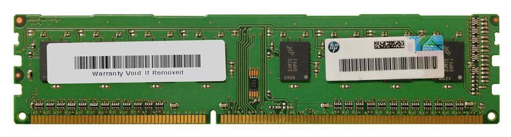 671612-001 HP 2GB PC3-12800 DDR3-1600MHz non-ECC Unbuffered CL11 240-Pin DIMM Single Rank Memory Module
