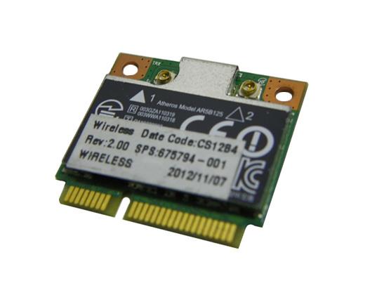 675794-001 HP Atheros 300Mbps 2.4GHz IEEE 802.11b/g/n Half Mini PCI Express WLAN Wireless Network Card