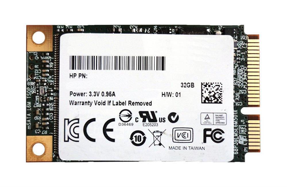 695867-001 HP 32GB MLC SATA 6Gbps mSATA Internal Solid State Drive (SSD) for Envy Ultrabook 4-1000