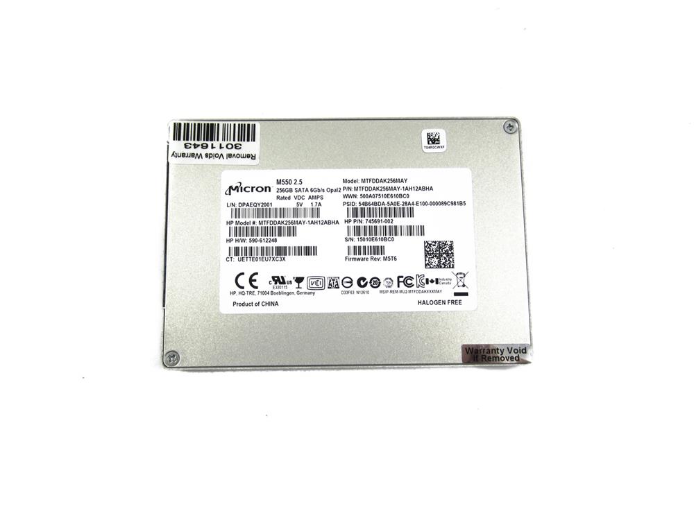 697058-001 HP 256GB MLC SATA 6Gbps (SED) 2.5-inch Internal Solid State Drive (SSD)