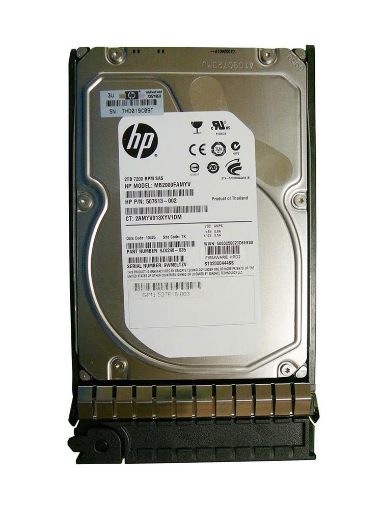 697990-001 HP 2TB 7200RPM SAS 6Gbps 3.5-inch Internal Hard Drive