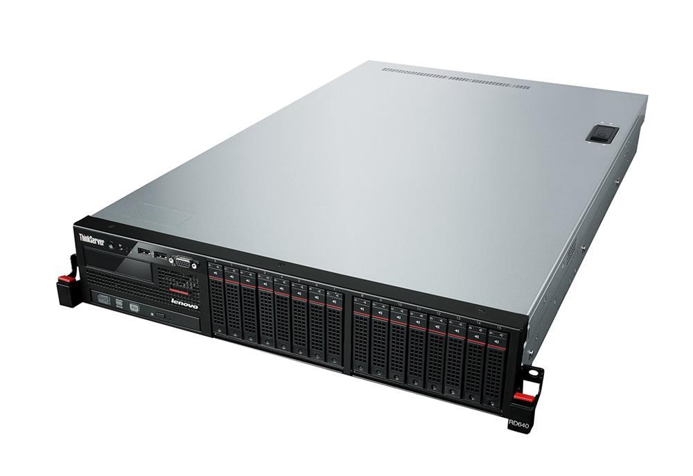 70AY0002UX Lenovo ThinkServer RD640 2U Rack Server - 2 x Intel Xeon E5-2670 v2 Deca-core (10 Core) 2.50 GHz (Refurbished)