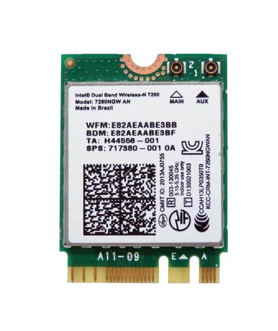 717380-001 HP Dual Band Wireless-N 7260NB Intel 802.11 a/b/g/n (2x2) WiFi WLAN module