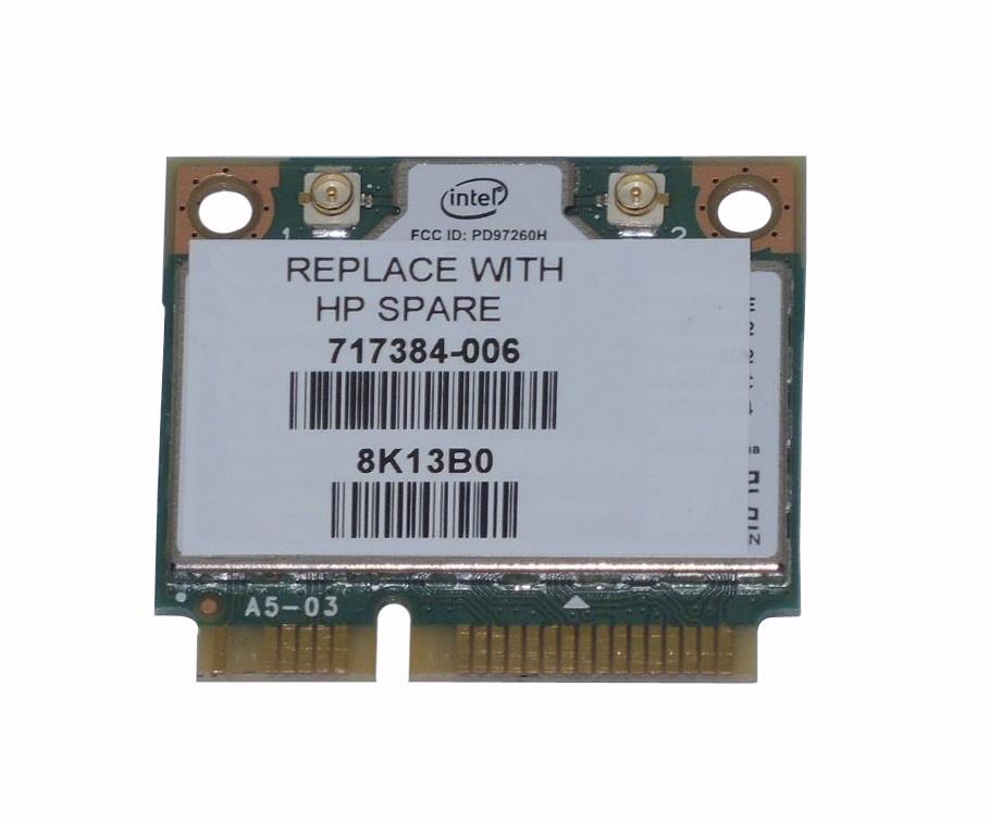 717384-006 HP Dual-Band Intel Wireless-N 7260AN 802.11a/b/g/n 2 x 2 WiFi and BT4.0 Wireless LAN Adapter
