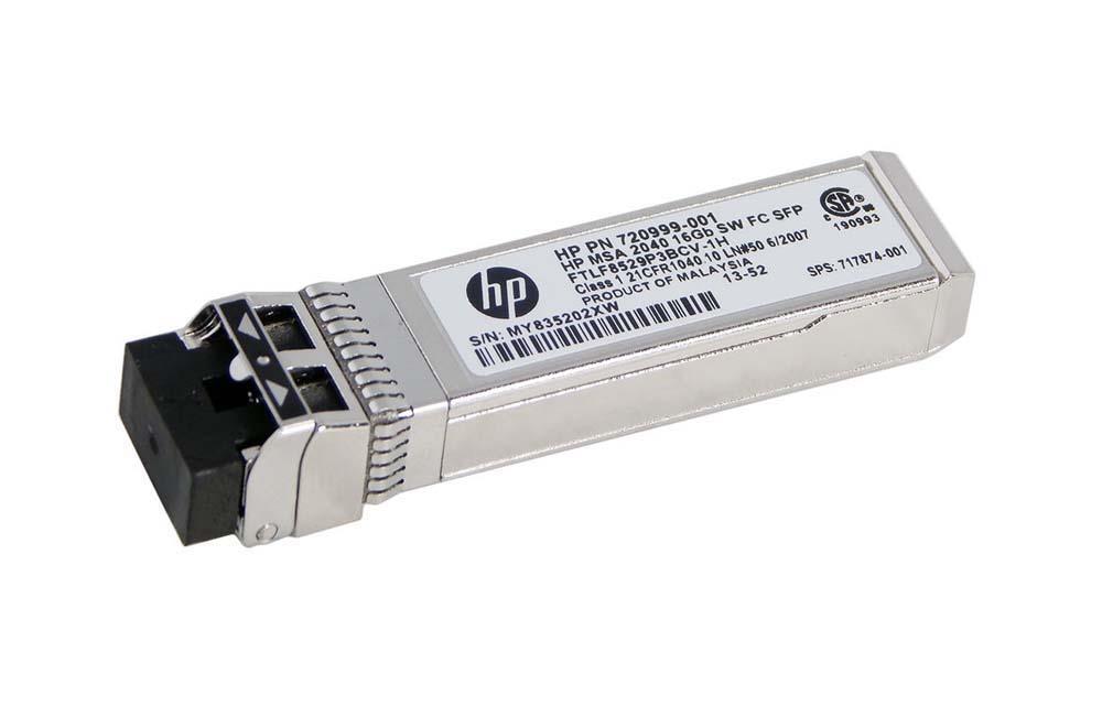 717874-001 HP 720999-001 16Gbps Short Wave Fiber Channel SFP+ Transceiver Module for MSA 2040