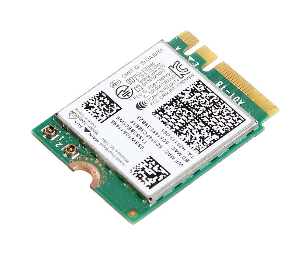 7260NGWWBFOO Intel Dual Band 802.11B/A/G/N/AC Wireless-AC 7260 PCI Express Network Card