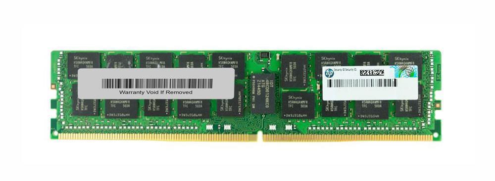 726724-B21#0D1 HP 64GB PC4-17000 DDR4-2133MHz Registered ECC CL15 288-Pin Load Reduced DIMM 1.2V Quad Rank Memory Module