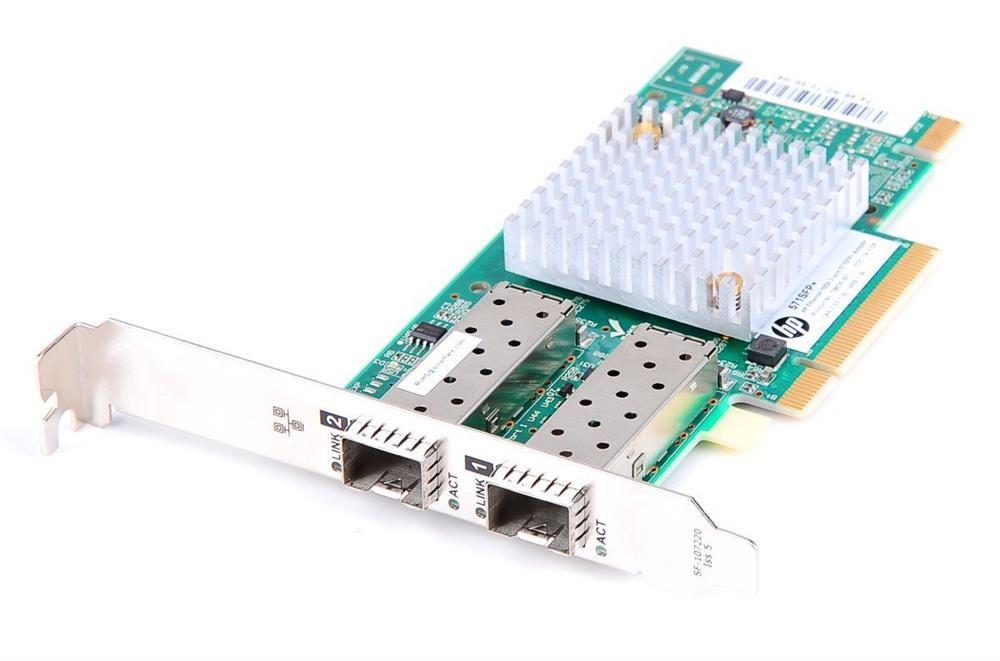 728530-001 HP 10GB 2-Port PCI-Express x8 571SFP+ Network Interface Card