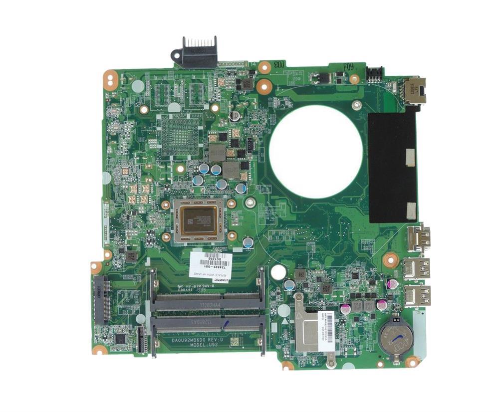 734423-501 HP System Board (Motherboard) for Pavilion 14-N Notebook PC (Refurbished)