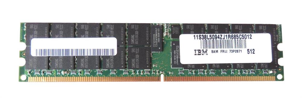 73P2871 IBM 2GB PC2-3200 DDR2-400MHz ECC Registered CL3 240-Pin DIMM Dual Rank Memory Module