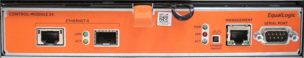 73W54 Dell EqualLogic Control Module 14 1x Ethernet 1x Combo Port Ethernet/sfp for PS6110E PS6110X PS6110XV PS6110S (Refurbished)